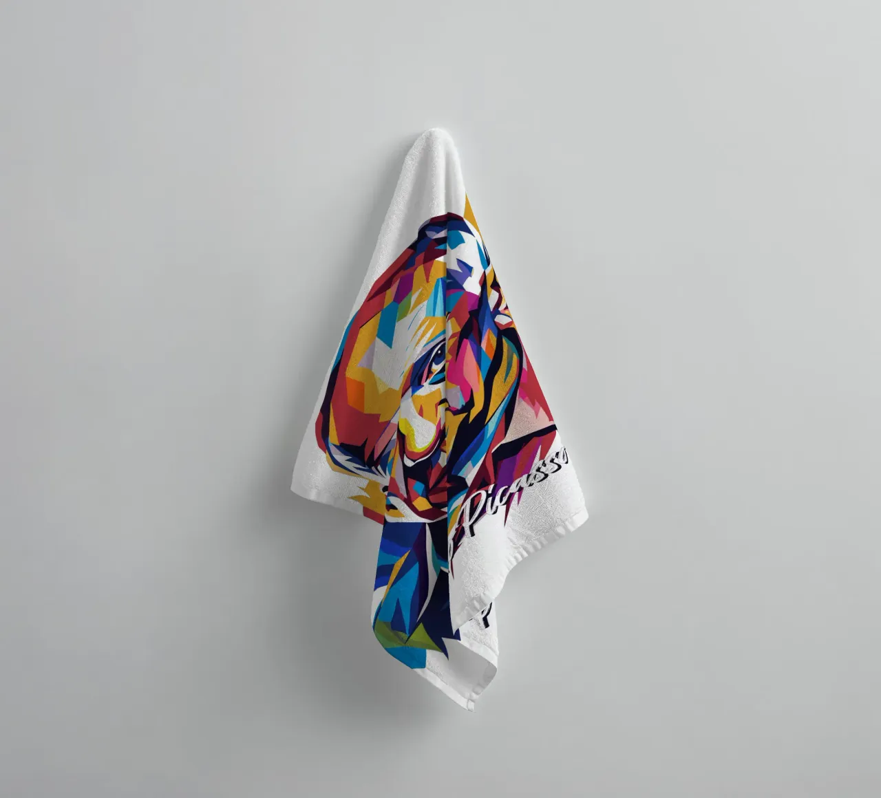 Pablo Picasso In WPAP Pop Art asciugamano da bagno da vectorartnesia