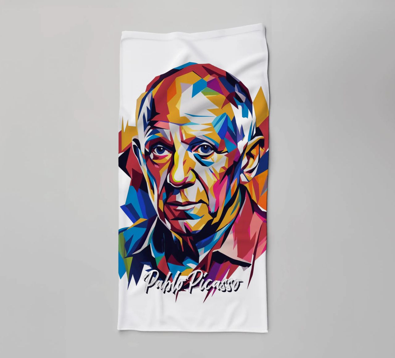 Pablo Picasso In WPAP Pop Art towel by vectorartnesia