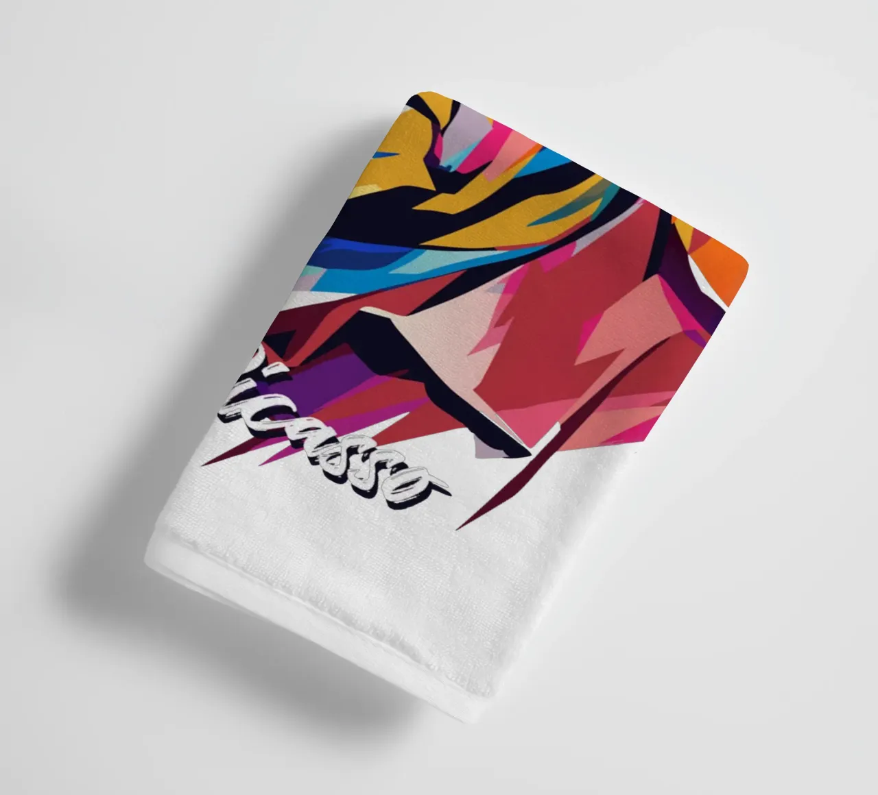 Pablo Picasso In WPAP Pop Art asciugamano da bagno da vectorartnesia