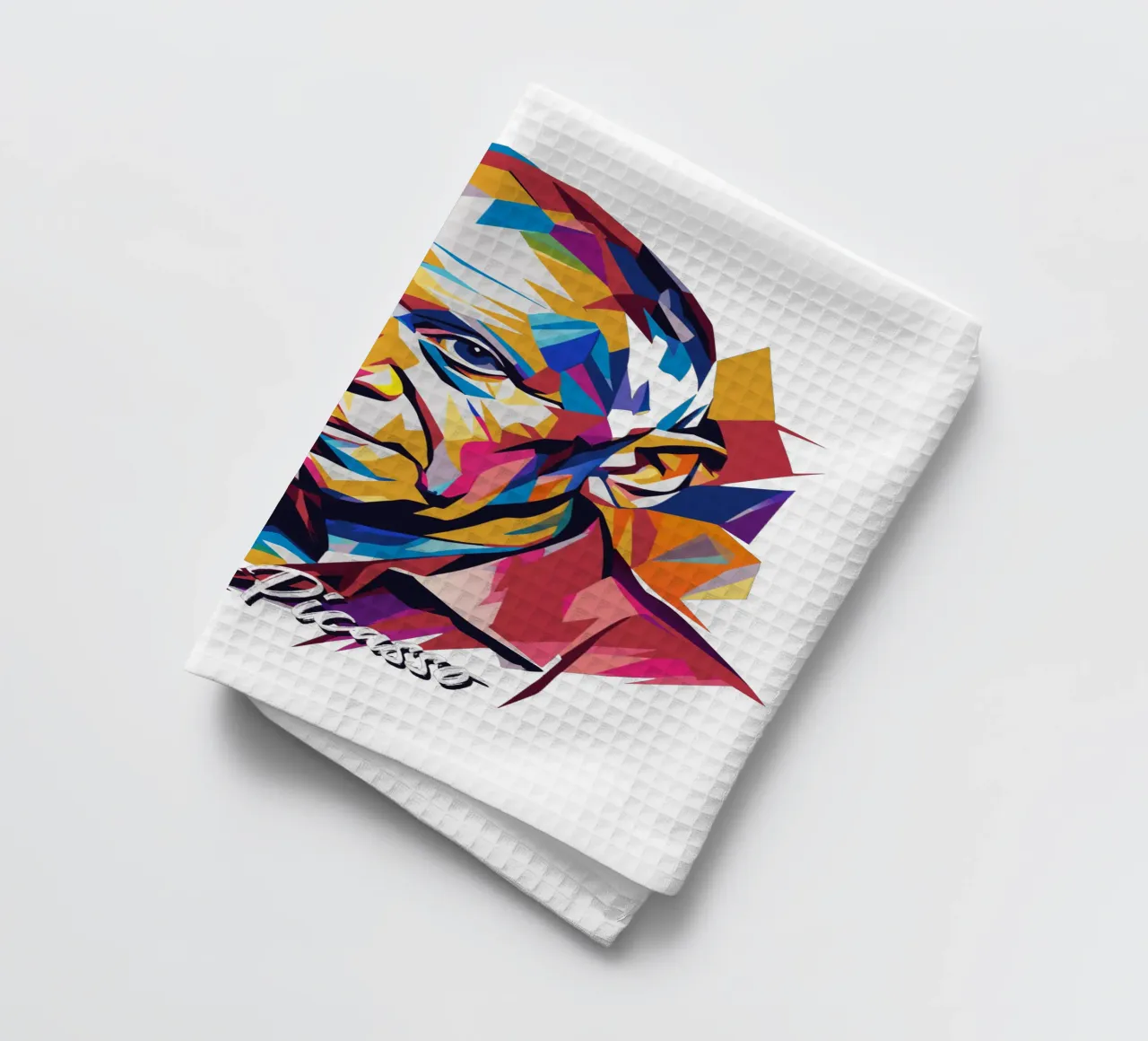 Pablo Picasso In WPAP Pop Art torchon de vectorartnesia