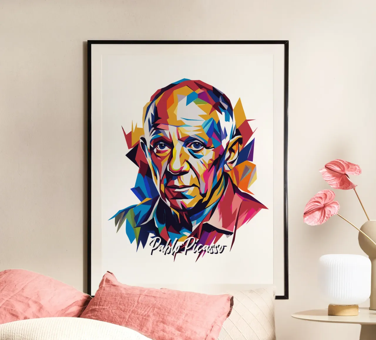 Pablo Picasso In WPAP Pop Art hahnemühle by vectorartnesia