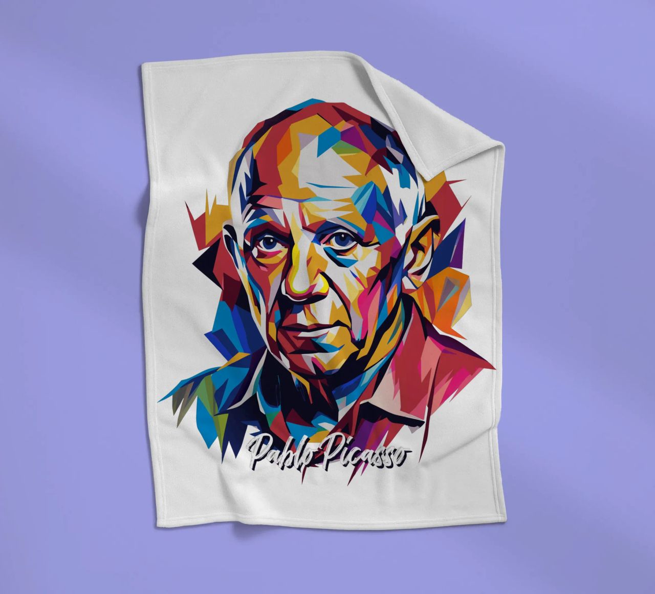 Pablo Picasso In WPAP Pop Art coperta in pile da vectorartnesia