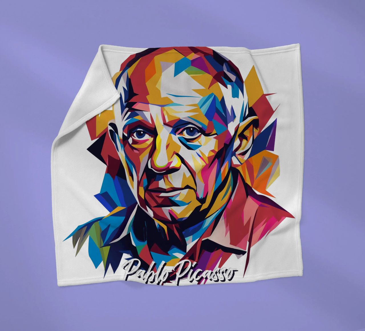 Pablo Picasso In WPAP Pop Art coperta in pile da vectorartnesia