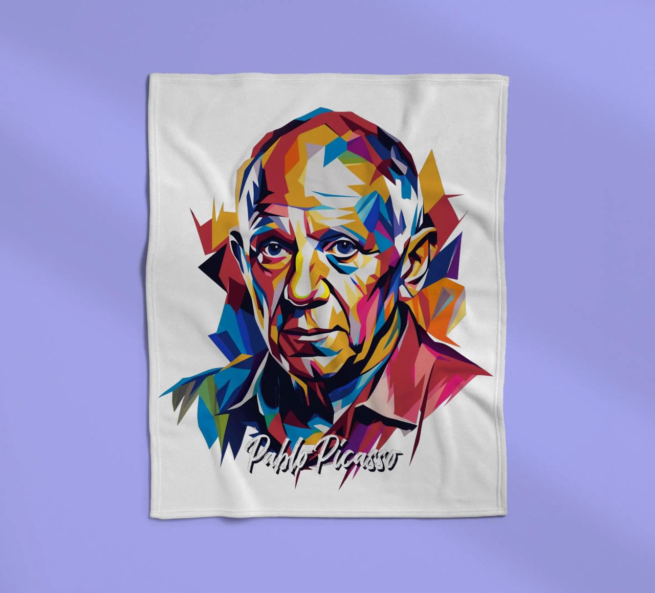 Pablo Picasso In WPAP Pop Art coperta in pile da vectorartnesia