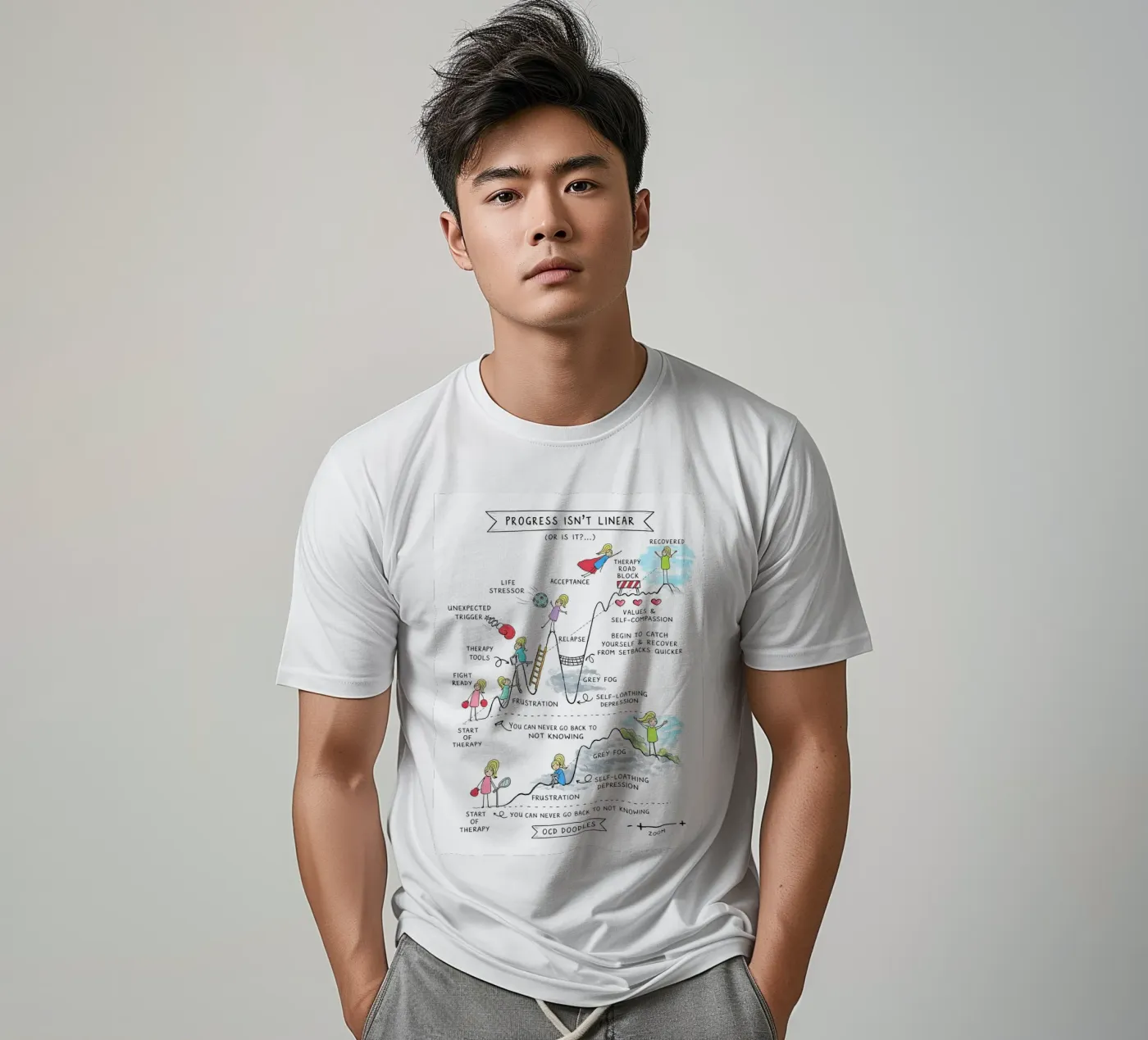 Progress Isn’t Linear t-shirt da Jasonheeran