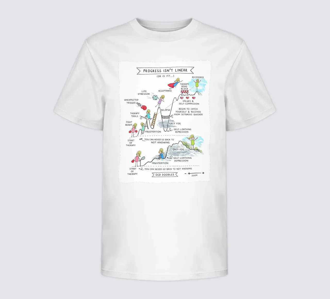 Progress Isn’t Linear kinder t-shirt van Jasonheeran