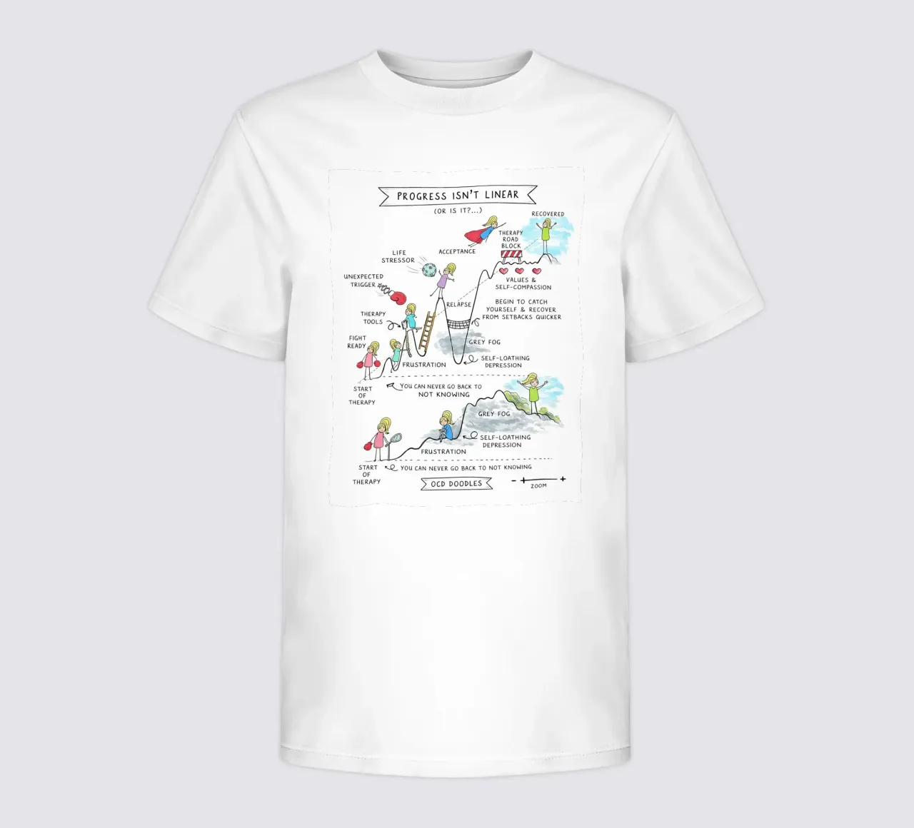 Progress Isn’t Linear kinder t-shirt van Jasonheeran