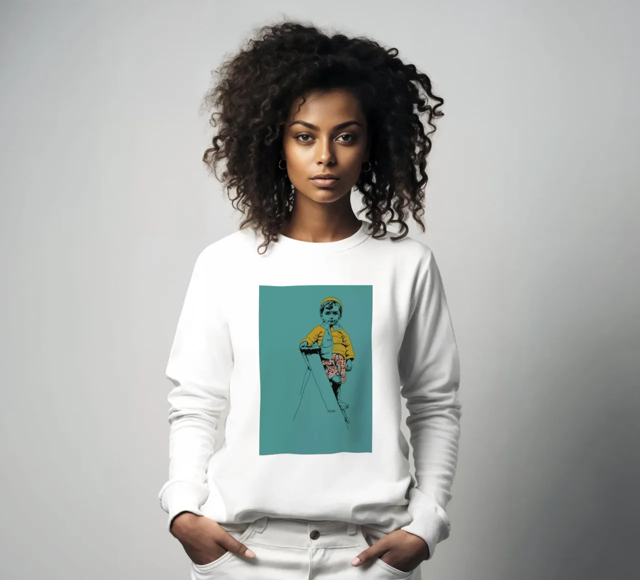 Ladder Boy sweat de La Belette Rose