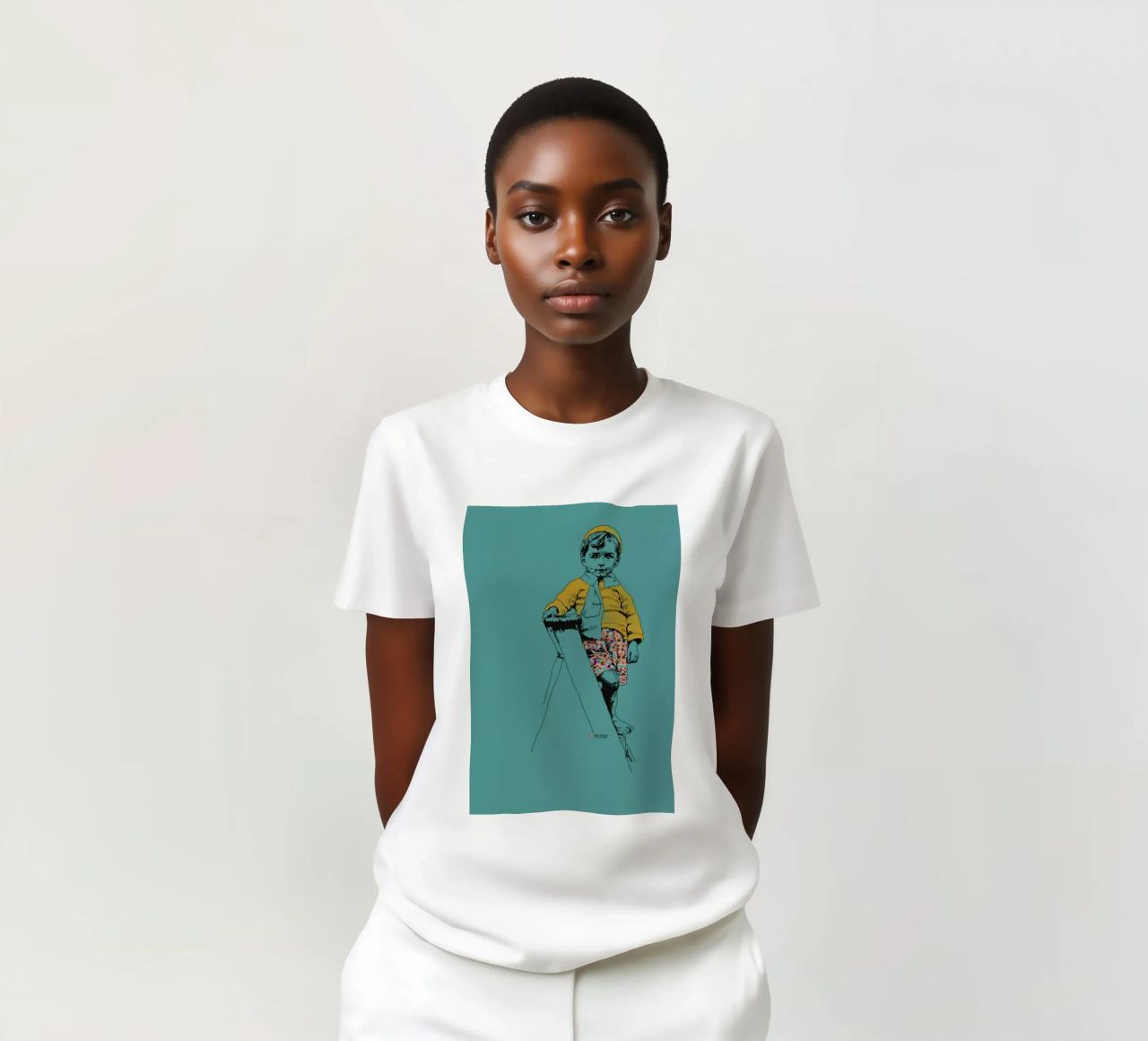 Ladder Boy t-shirt da La Belette Rose