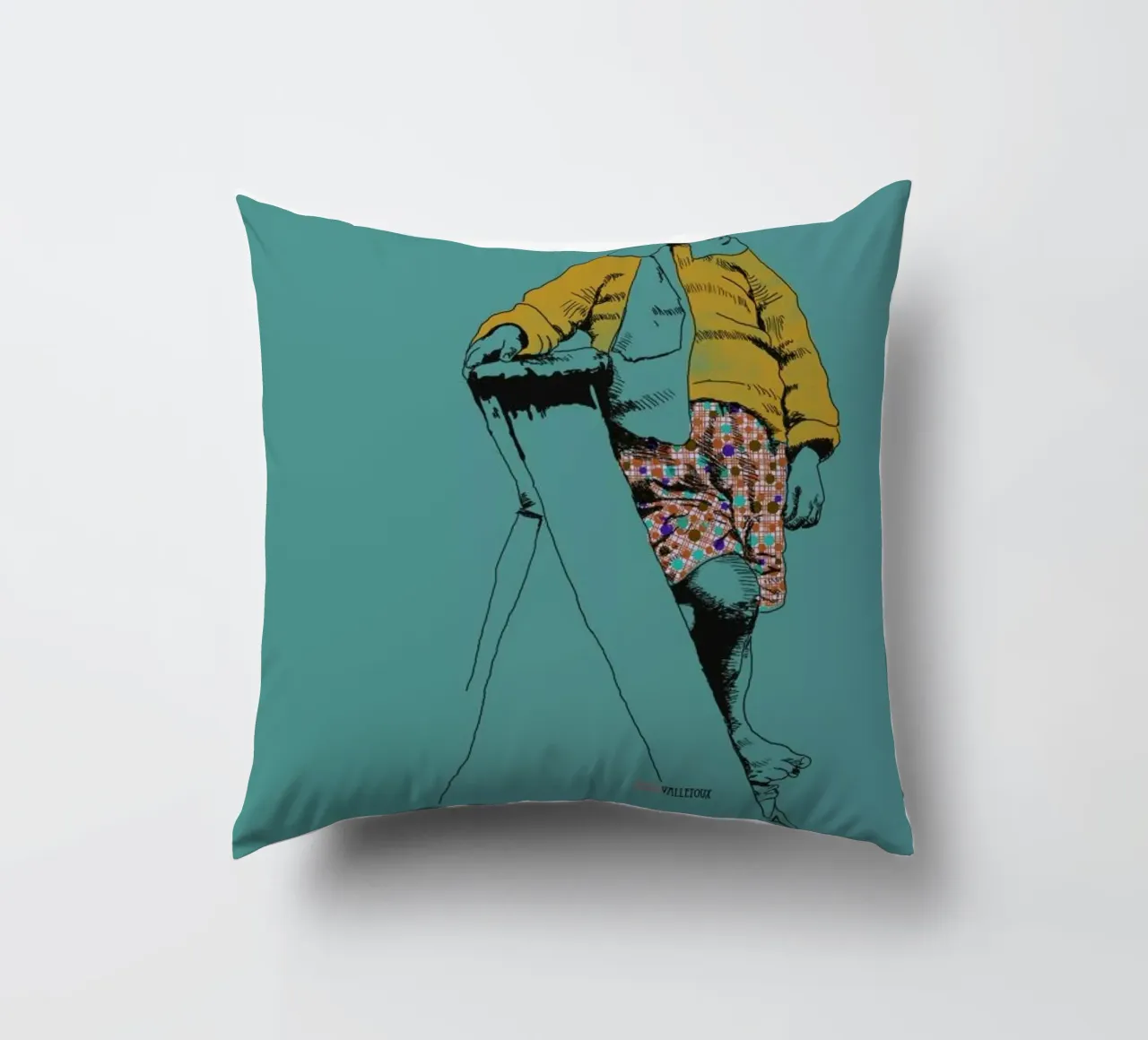 Ladder Boy cuscino da La Belette Rose