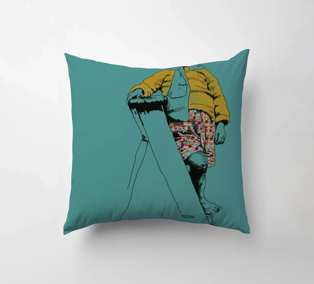 Ladder Boy cuscino da La Belette Rose