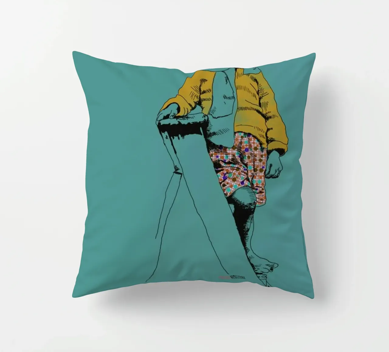 Ladder Boy cuscino da La Belette Rose