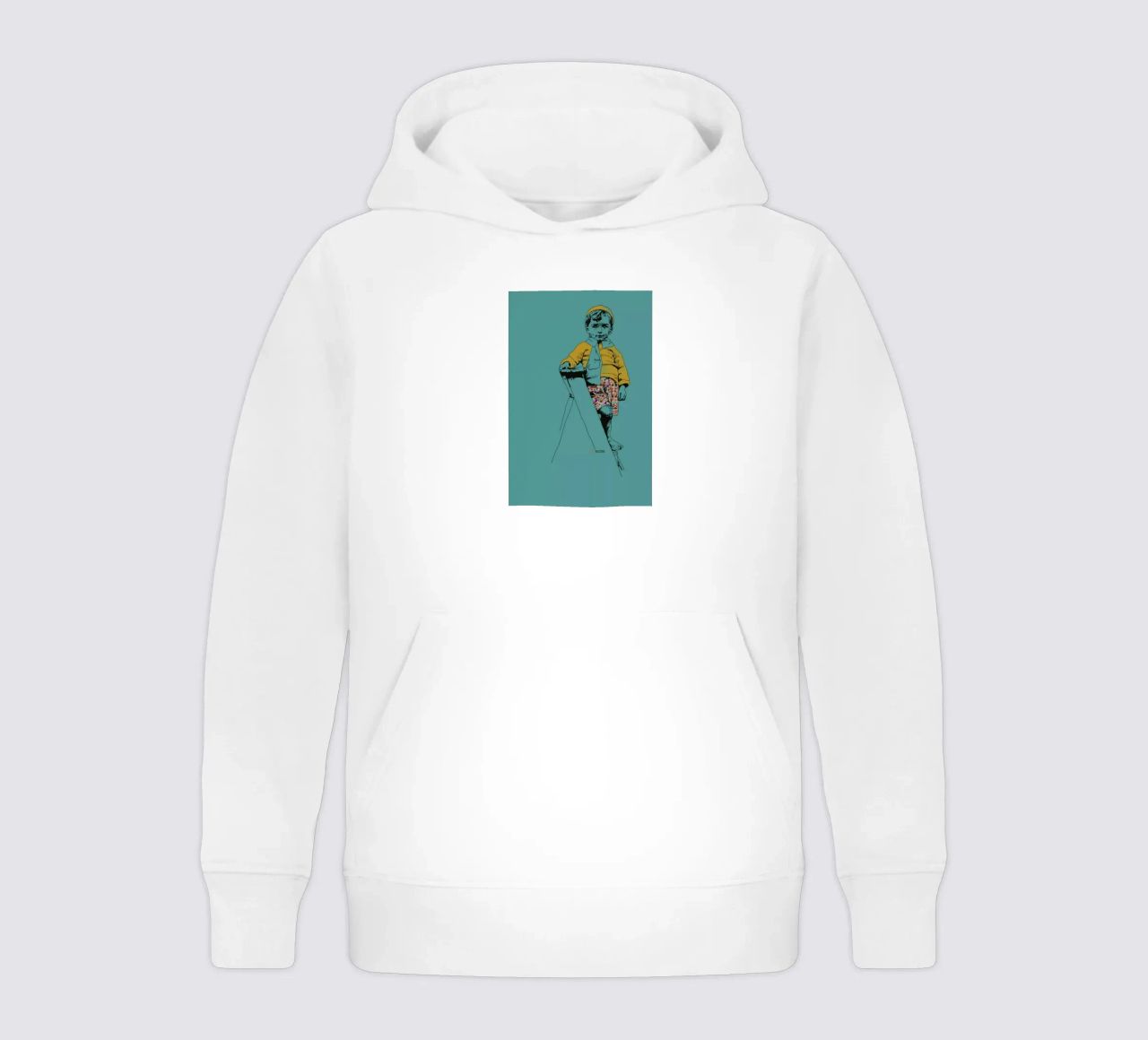 Ladder Boy felpa bambino con cappuccio da La Belette Rose