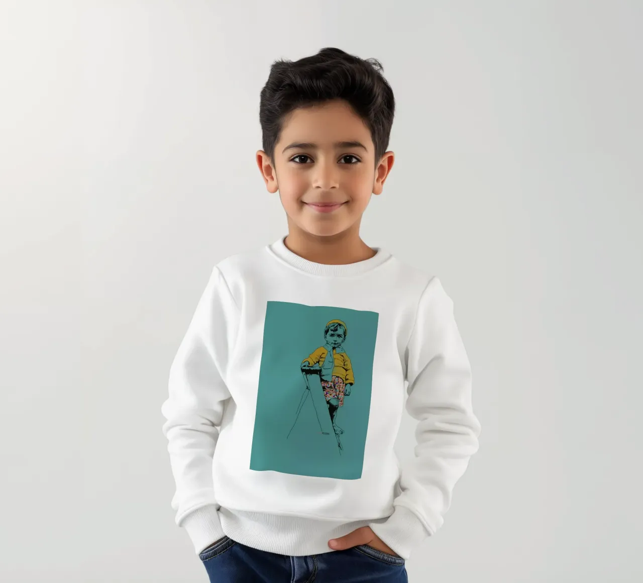 Ladder Boy sudadera para niño de La Belette Rose