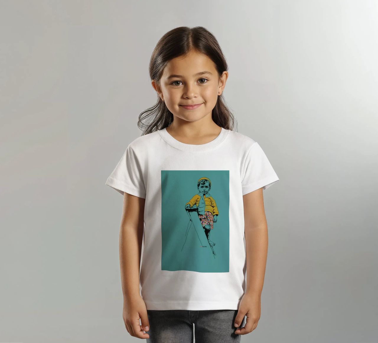 Ladder Boy t-shirt bambini da La Belette Rose