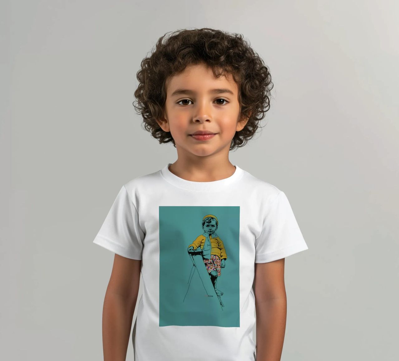 Ladder Boy t-shirt bambini da La Belette Rose