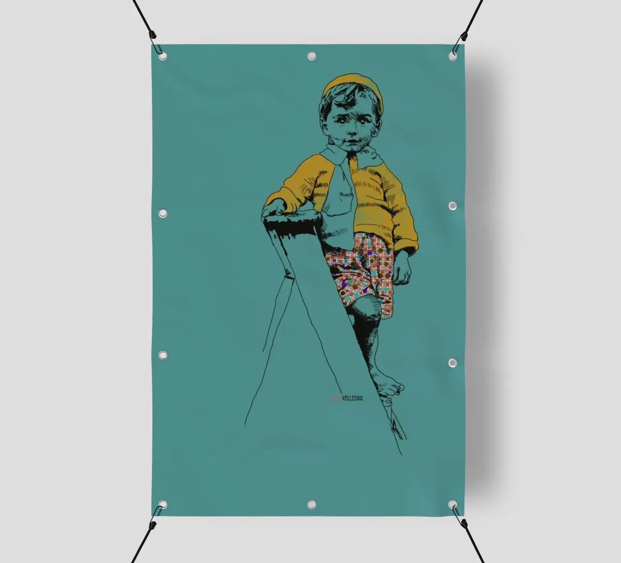 Ladder Boy telo in pvc da La Belette Rose