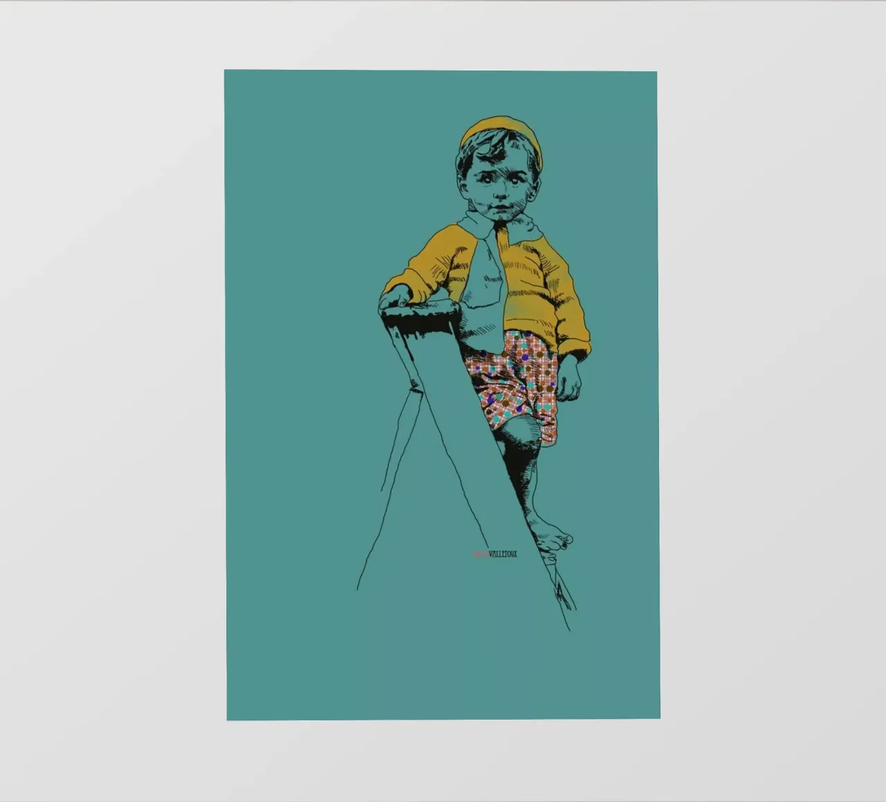 Ladder Boy telo in pvc da La Belette Rose