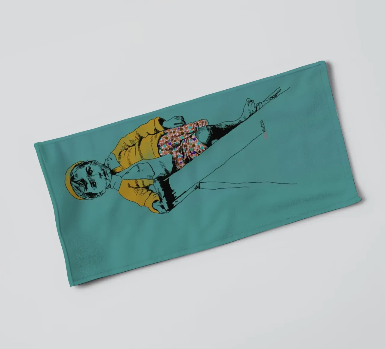 Ladder Boy asciugamano da bagno da La Belette Rose