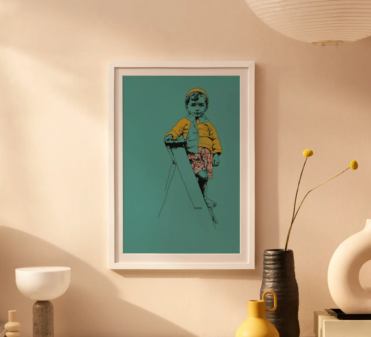 Ladder Boy poster by La Belette Rose