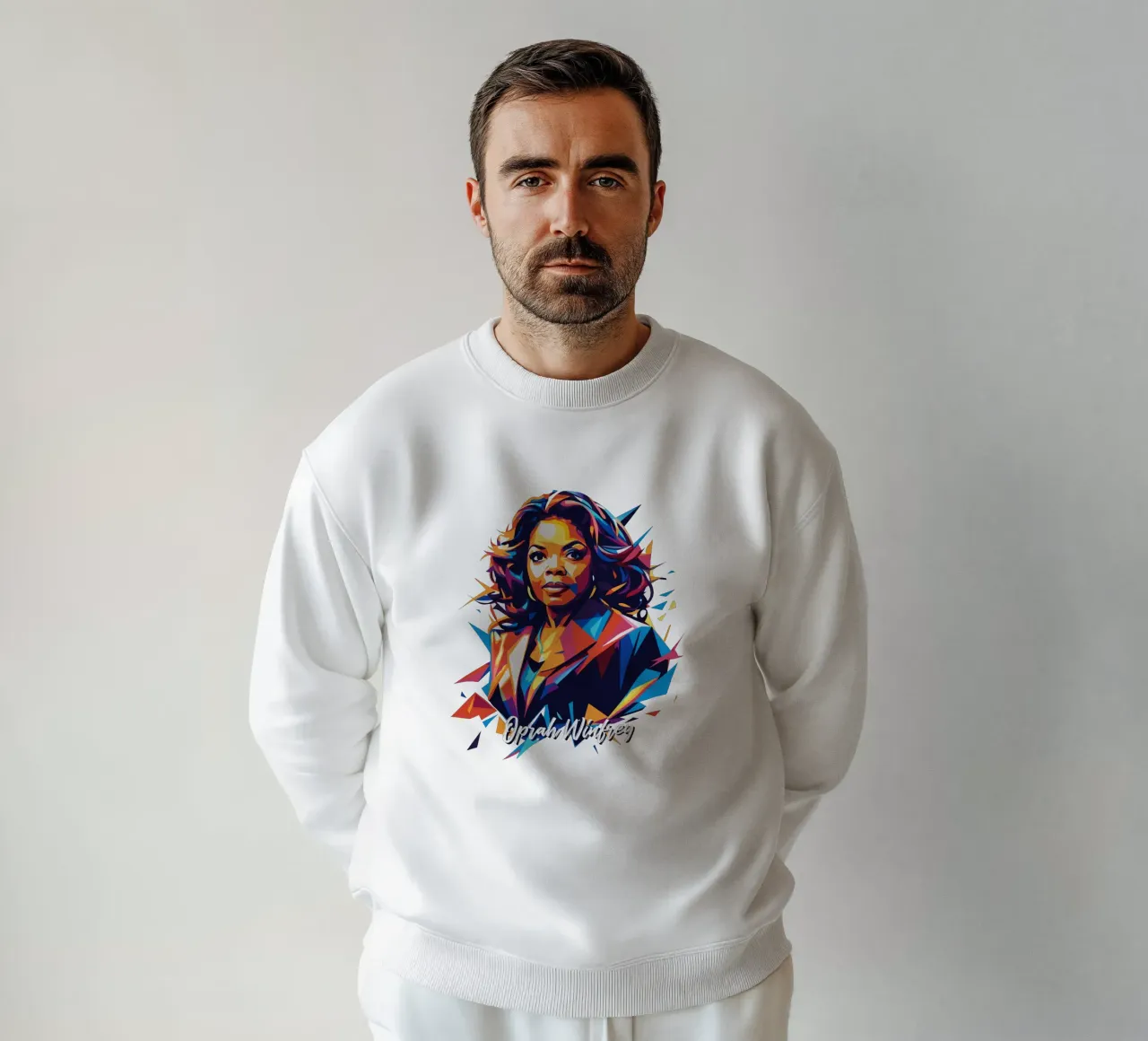 Oprah Winfrey WPAP Pop Art felpa da vectorartnesia
