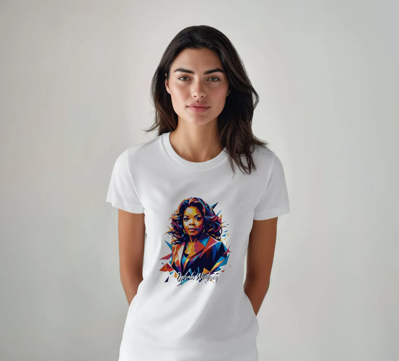 Oprah Winfrey WPAP Pop Art t-shirt da vectorartnesia