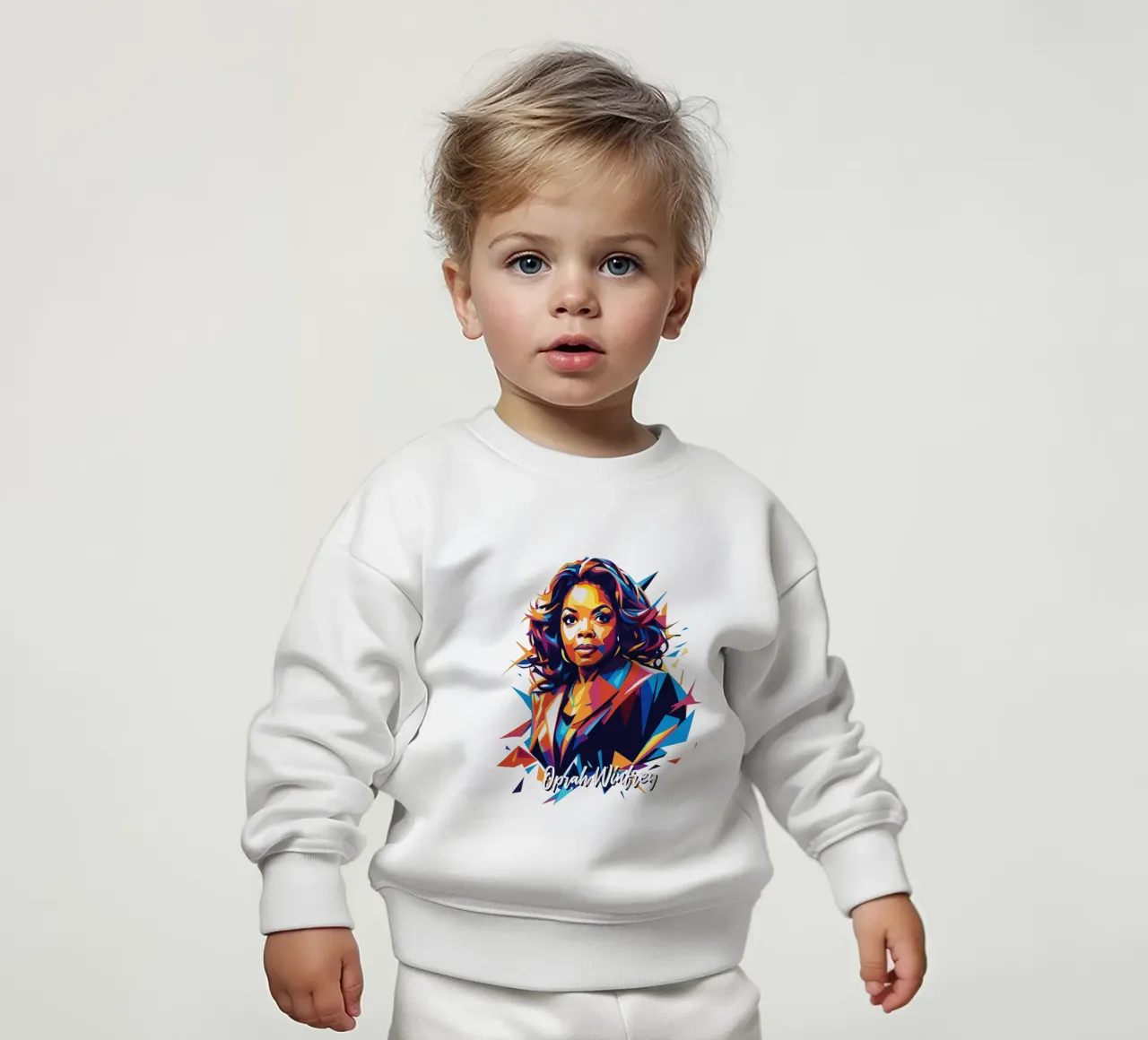 Oprah Winfrey WPAP Pop Art felpa neonato da vectorartnesia