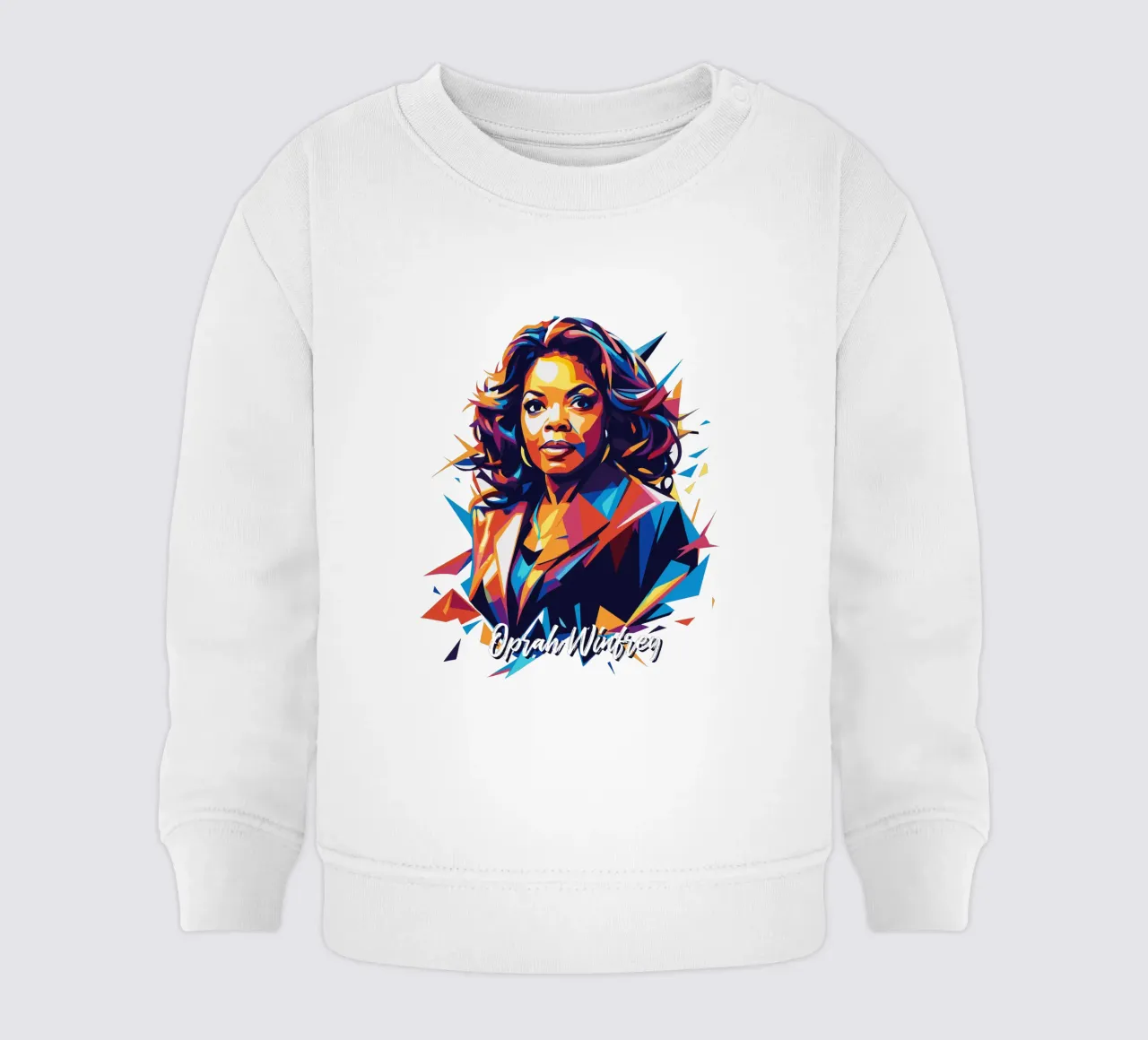 Oprah Winfrey WPAP Pop Art felpa neonato da vectorartnesia