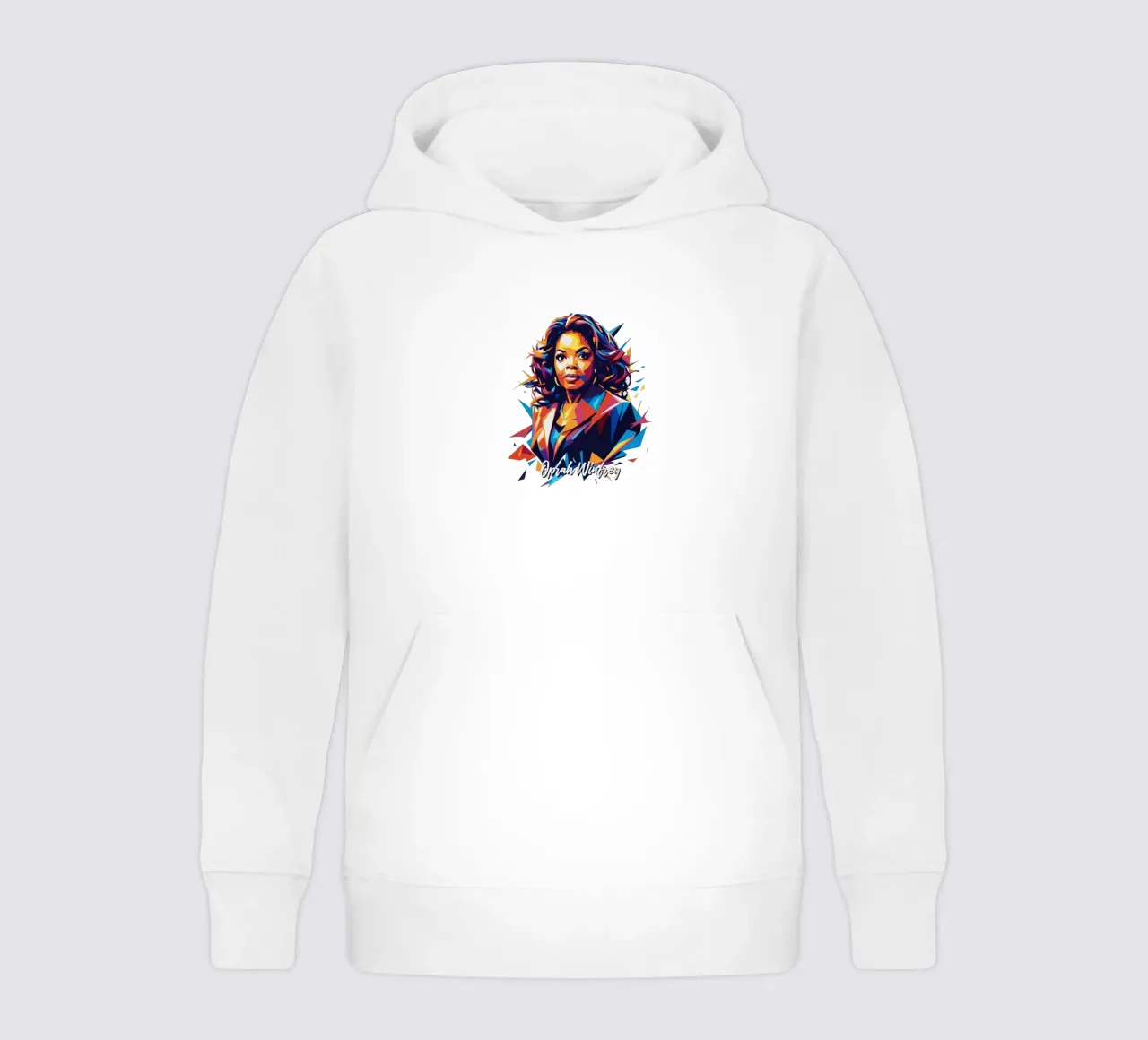 Oprah Winfrey WPAP Pop Art felpa bambino con cappuccio da vectorartnesia
