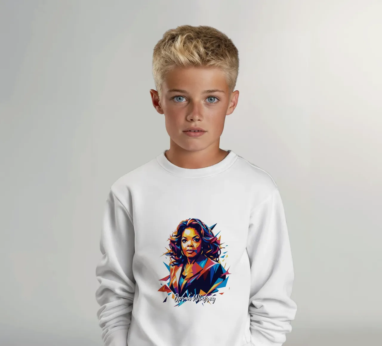 Oprah Winfrey WPAP Pop Art felpa bambino da vectorartnesia