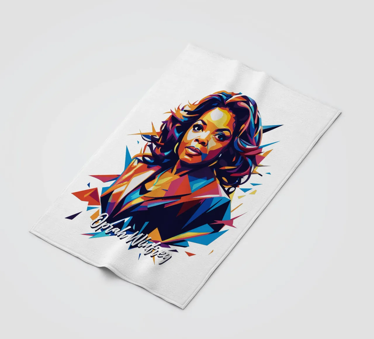 Oprah Winfrey WPAP Pop Art coperta in pile da vectorartnesia