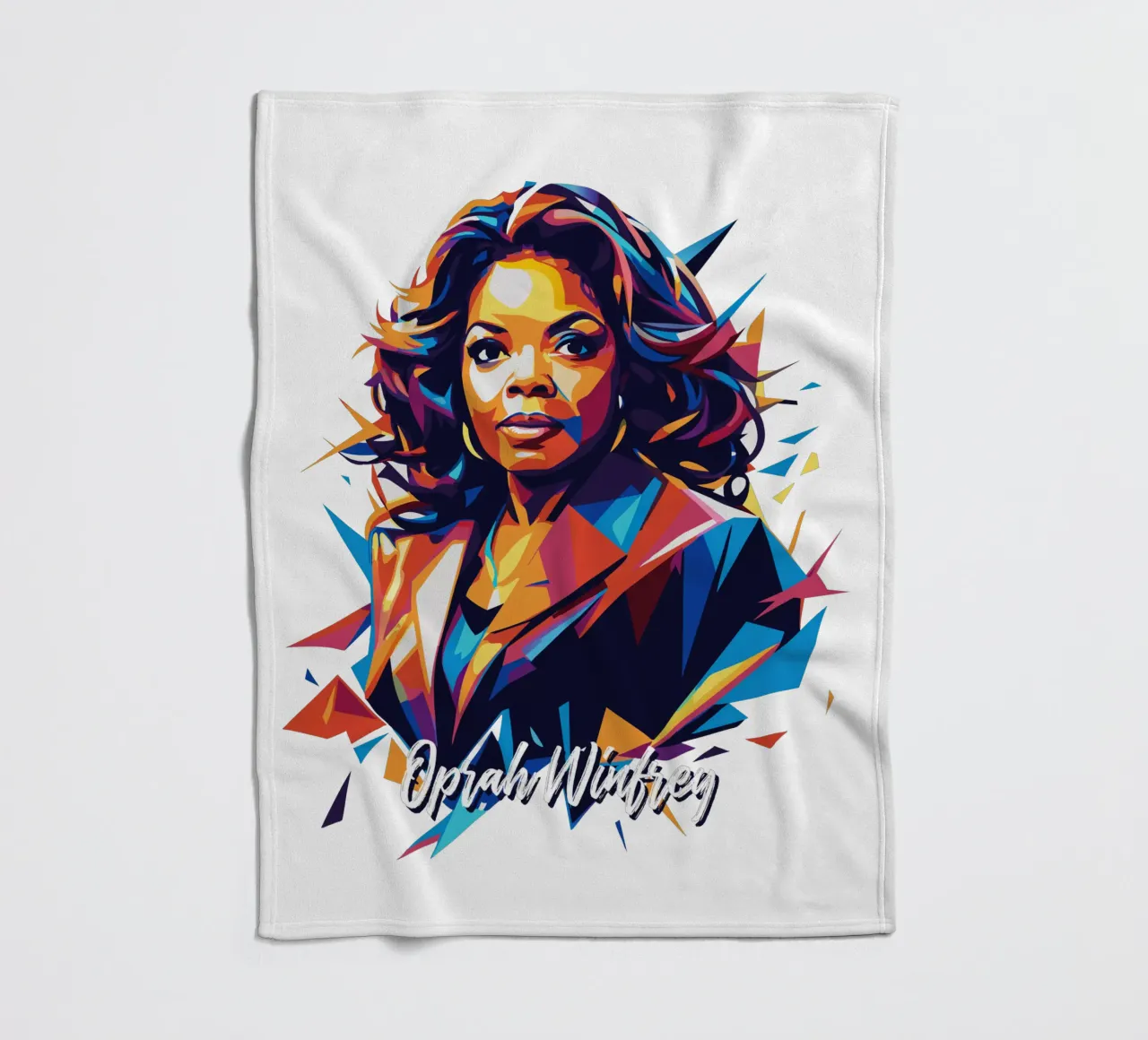 Oprah Winfrey WPAP Pop Art coperta in pile da vectorartnesia