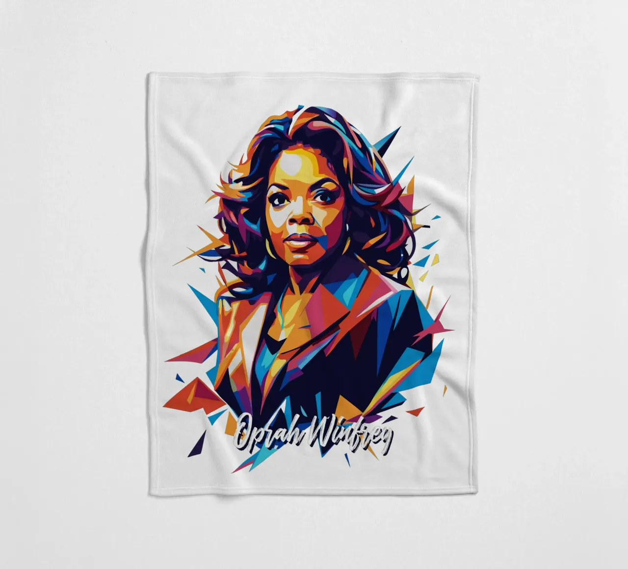 Oprah Winfrey WPAP Pop Art coperta in pile da vectorartnesia