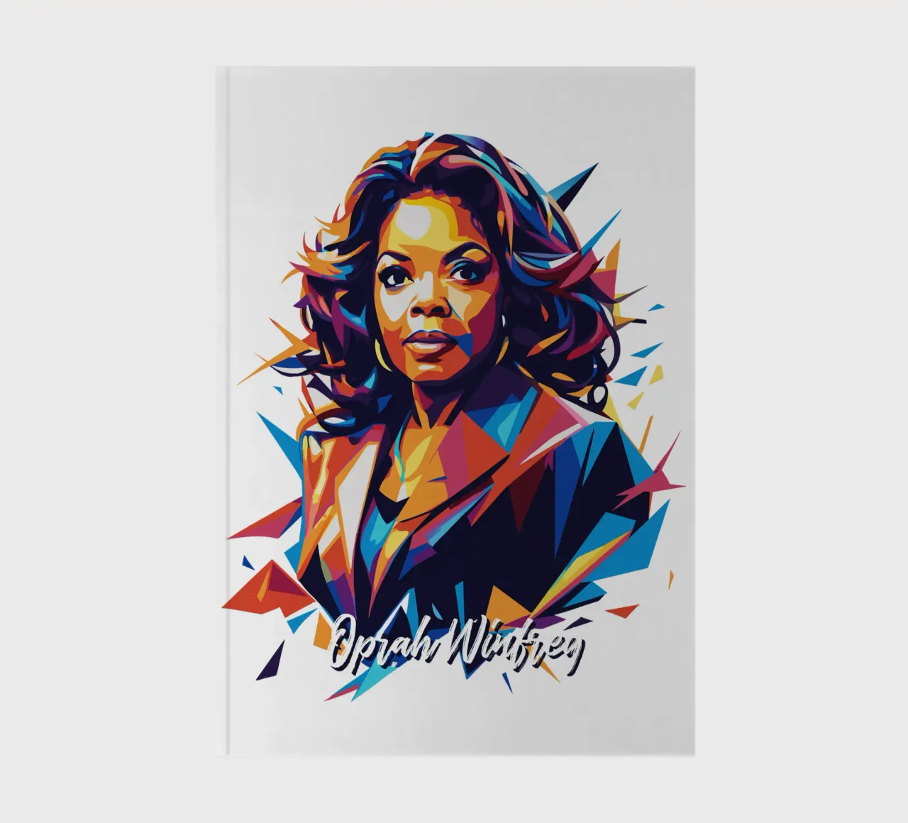 Oprah Winfrey WPAP Pop Art diario da vectorartnesia