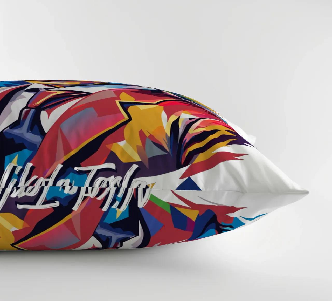 Nikola Tesla In WPAP Pop Art cuscino da vectorartnesia