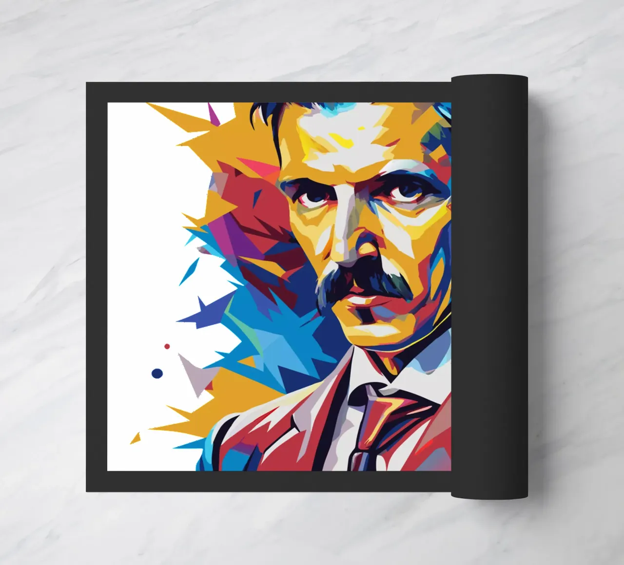 Nikola Tesla In WPAP Pop Art zerbino da vectorartnesia