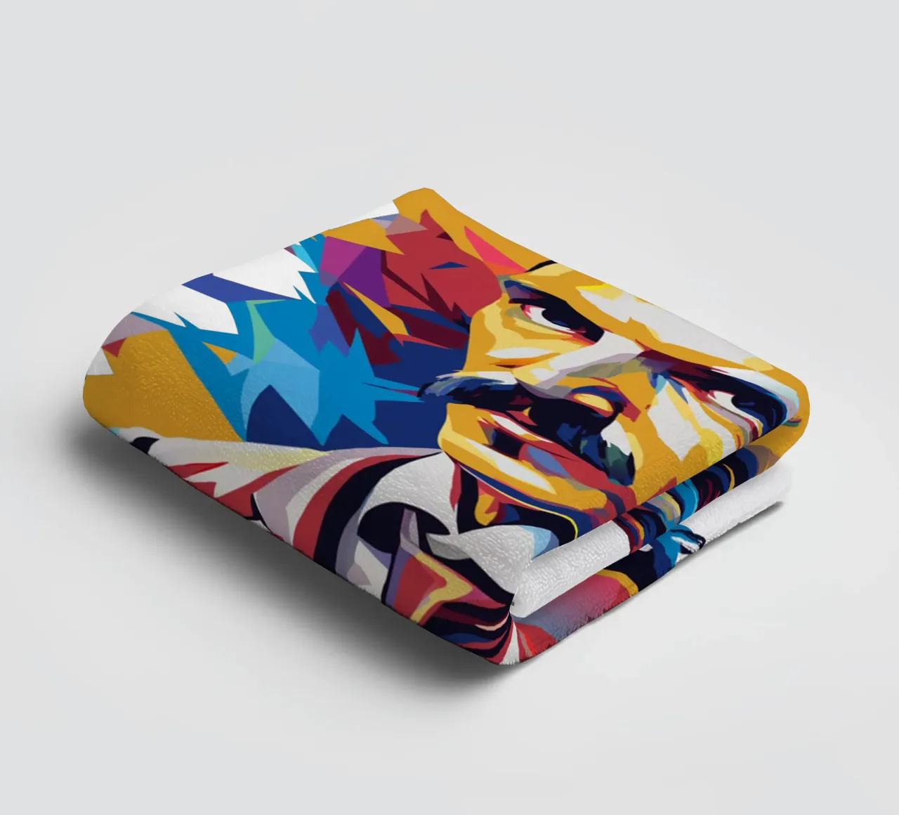 Nikola Tesla In WPAP Pop Art asciugamano da bagno da vectorartnesia