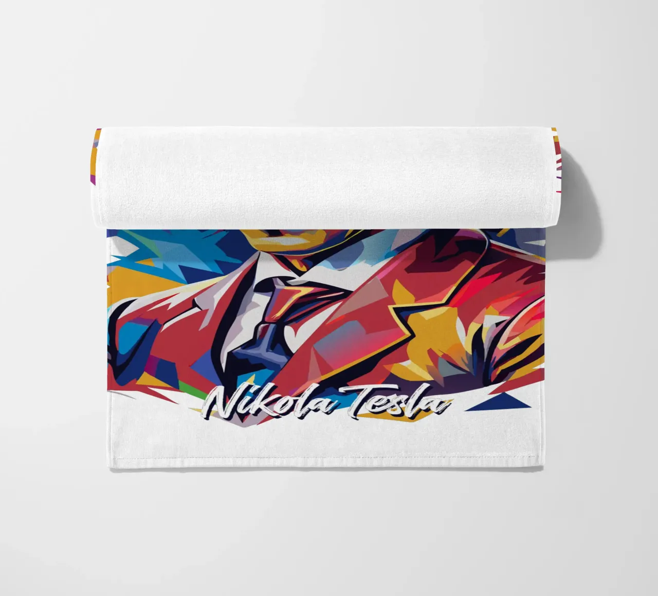 Nikola Tesla In WPAP Pop Art telo mare da vectorartnesia