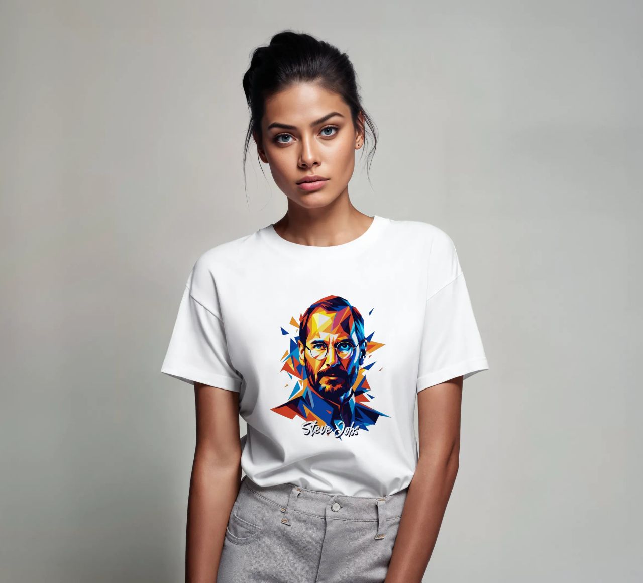 Steve Jobs WPAP Pop Art t-shirt da vectorartnesia