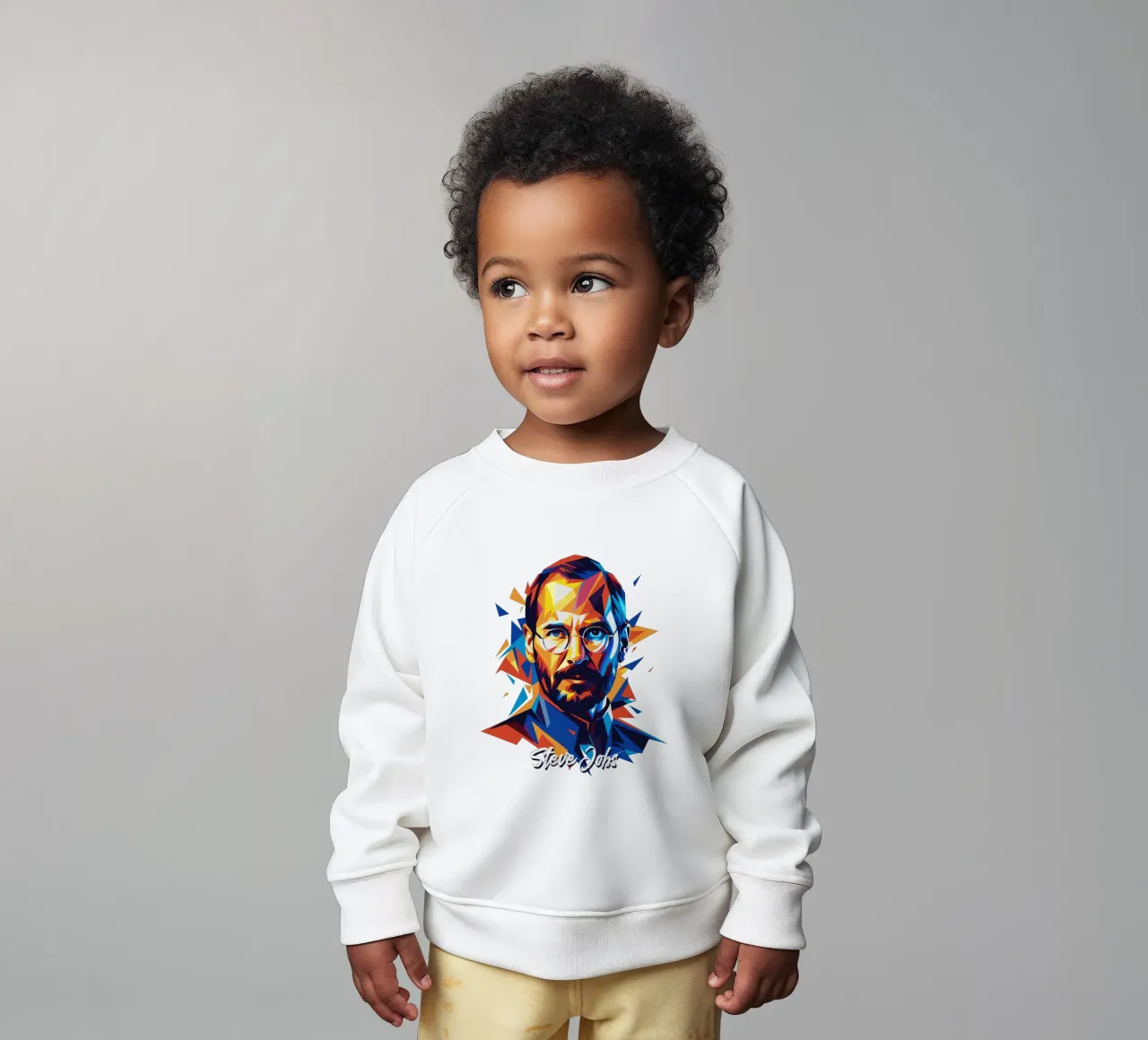 Steve Jobs WPAP Pop Art Baby Sweatshirt von vectorartnesia