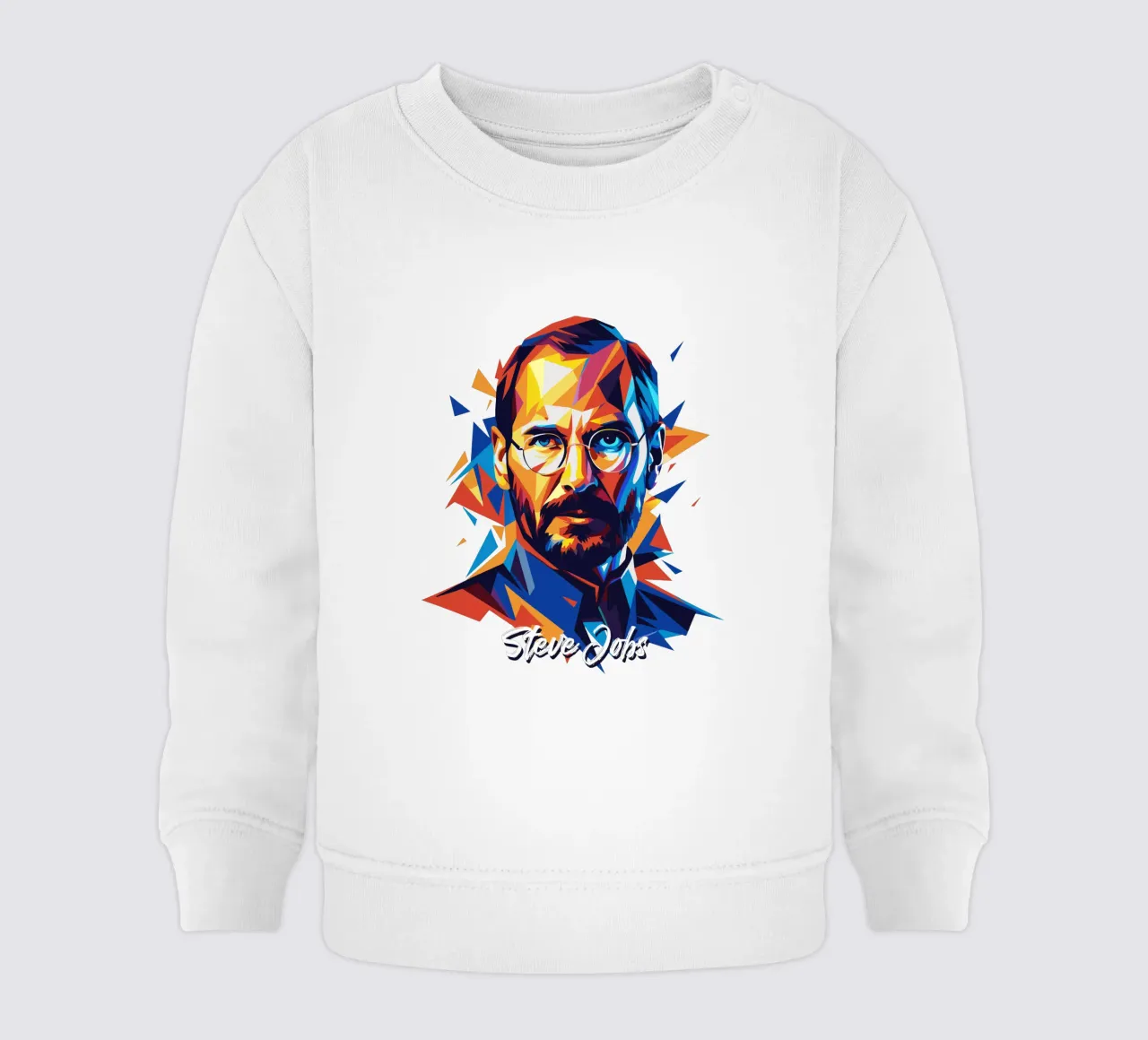 Steve Jobs WPAP Pop Art felpa neonato da vectorartnesia