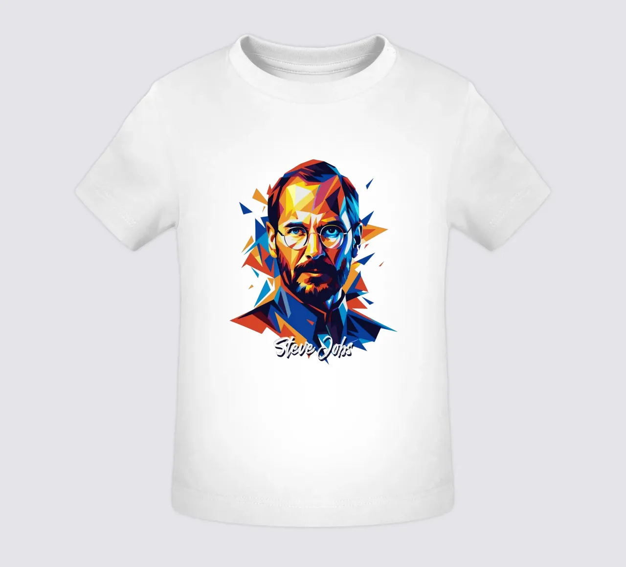 Steve Jobs WPAP Pop Art maglietta neonato da vectorartnesia