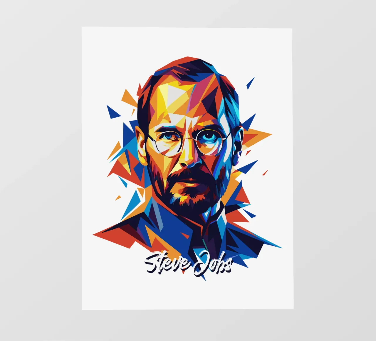 Steve Jobs WPAP Pop Art telo in pvc da vectorartnesia