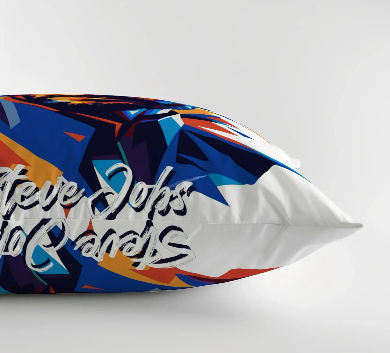 Steve Jobs WPAP Pop Art cuscino da vectorartnesia