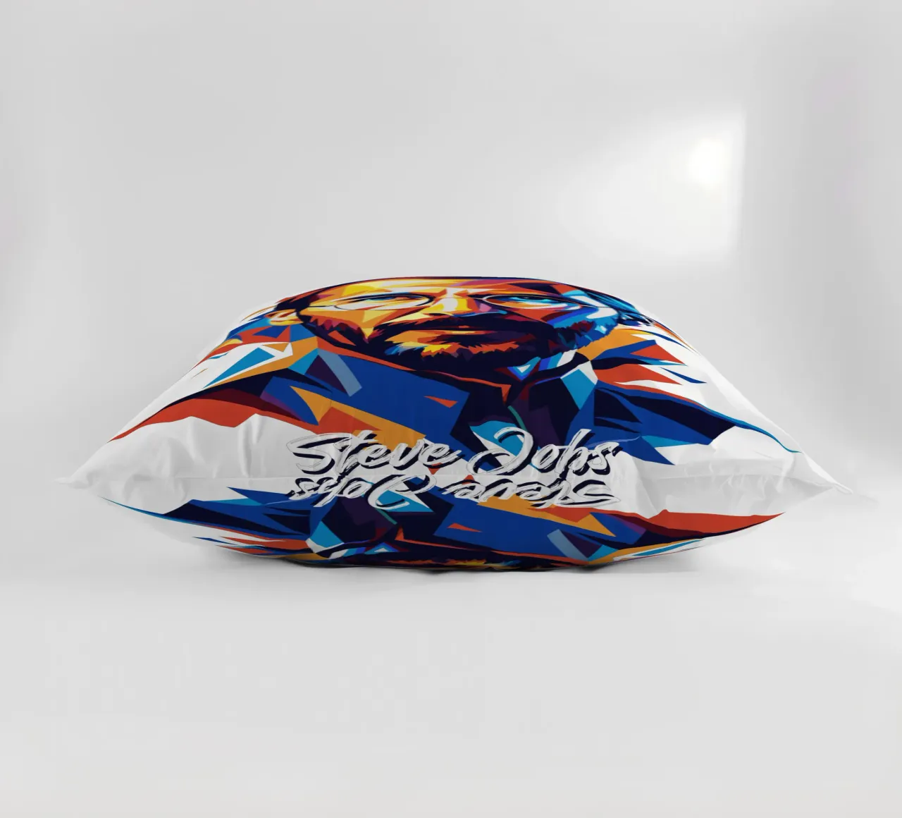 Steve Jobs WPAP Pop Art cuscino da vectorartnesia