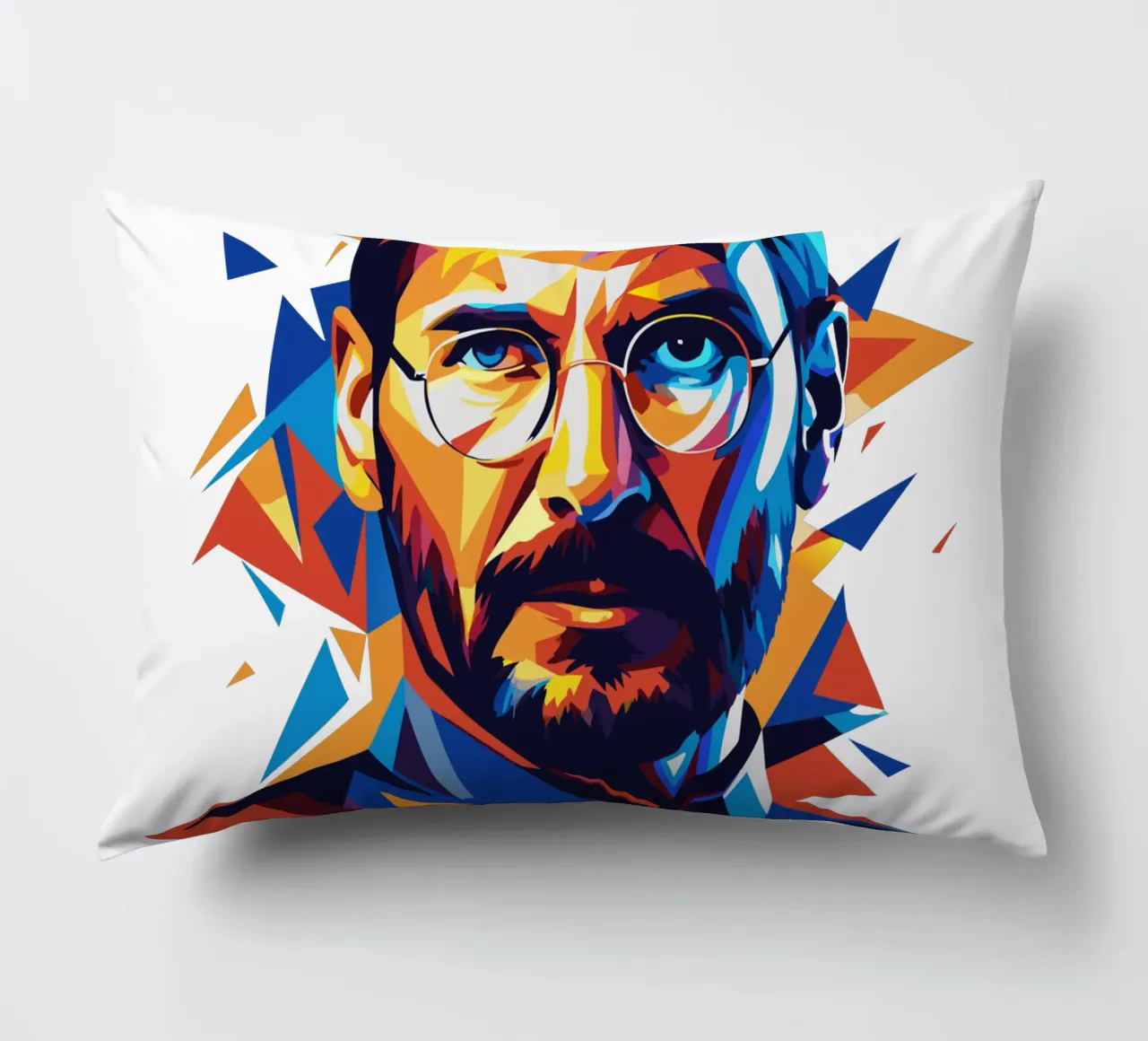 Steve Jobs WPAP Pop Art cuscino da vectorartnesia