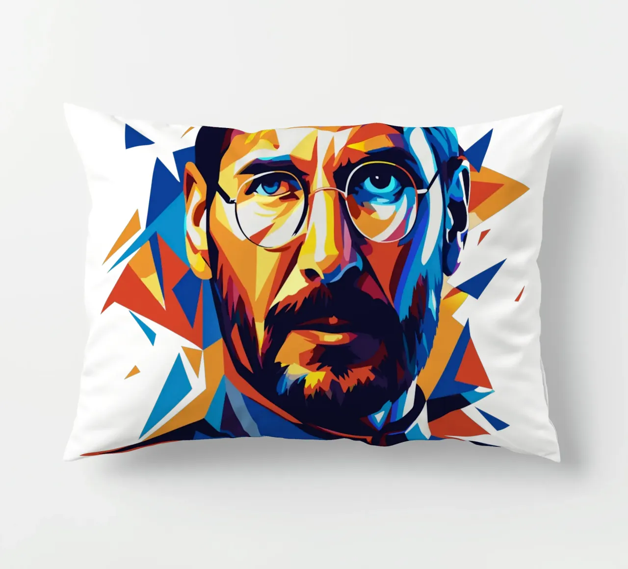 Steve Jobs WPAP Pop Art cuscino da vectorartnesia