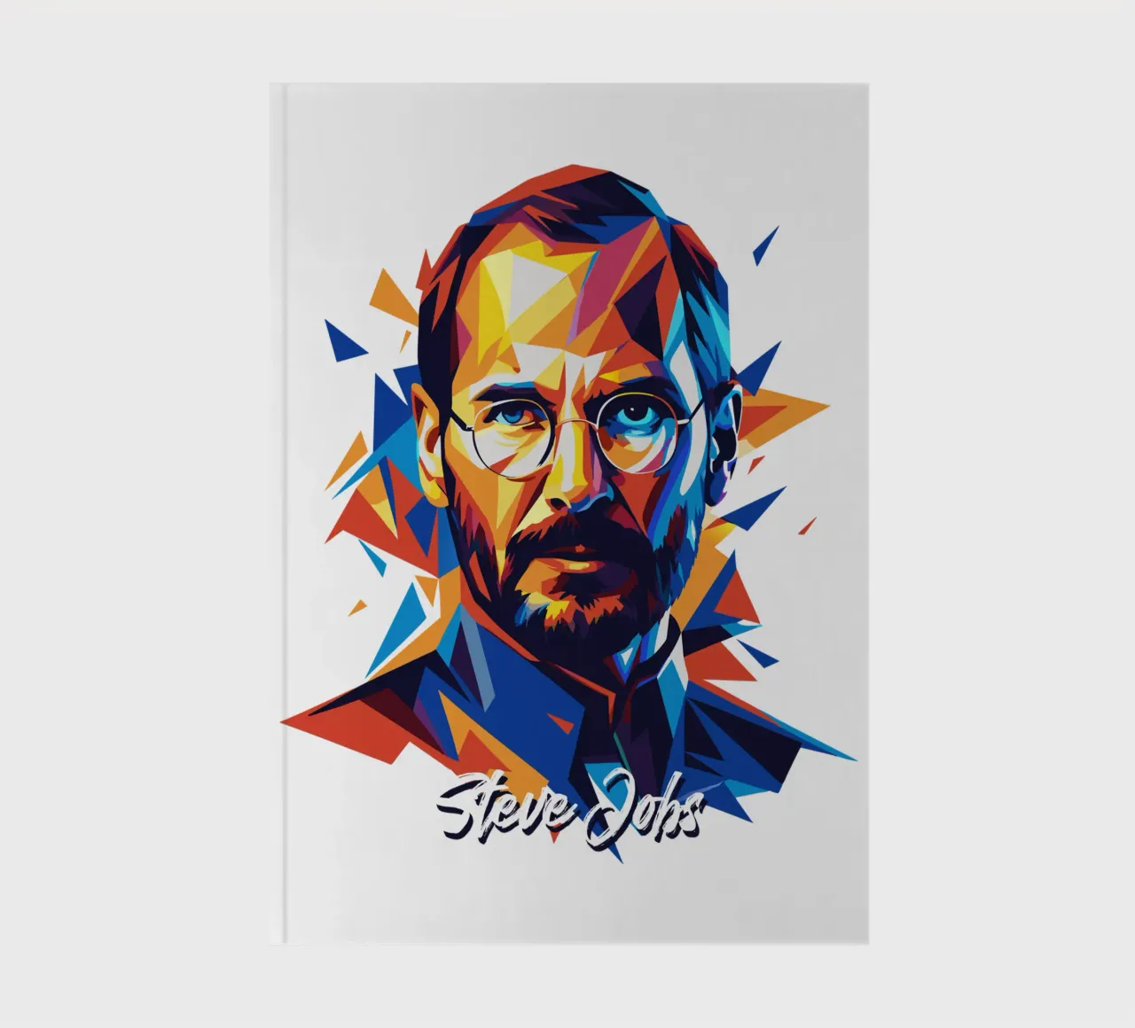 Steve Jobs WPAP Pop Art notebook by vectorartnesia