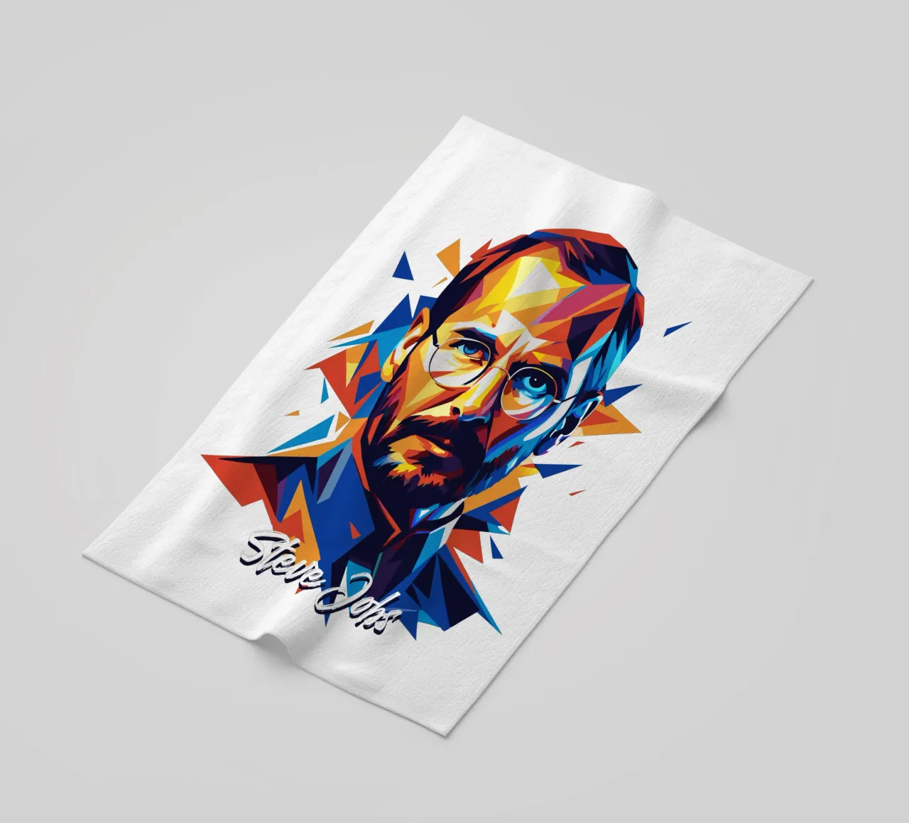 Steve Jobs WPAP Pop Art telo mare da vectorartnesia