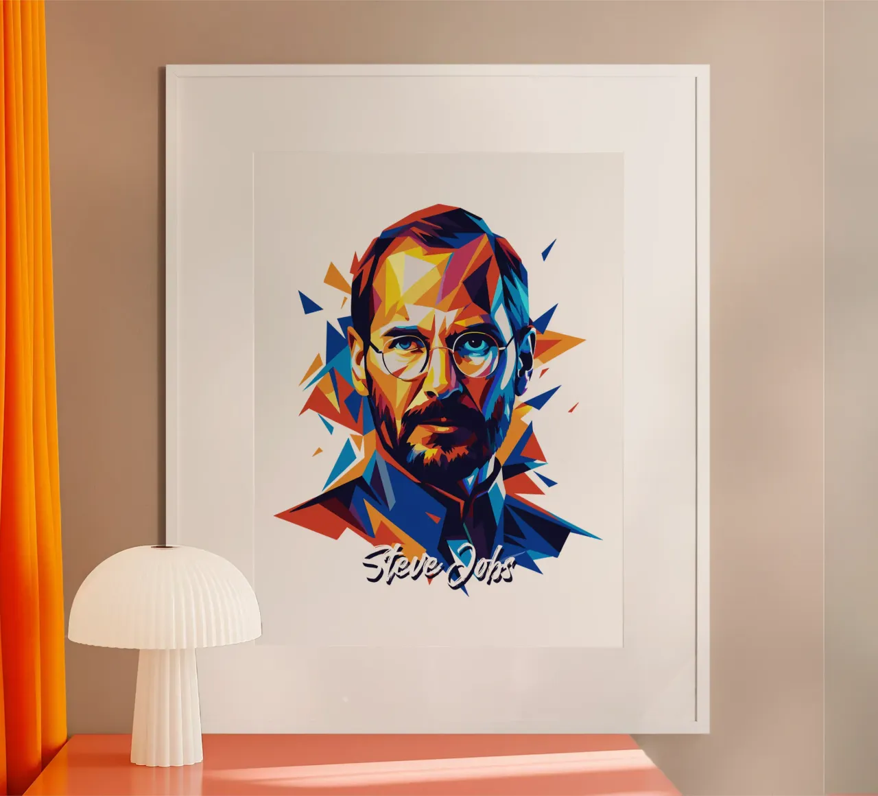 Steve Jobs WPAP Pop Art hahnemühle de vectorartnesia
